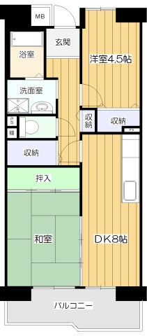 【UR賃貸】ポートサイド築港−2DK-イC／53�u